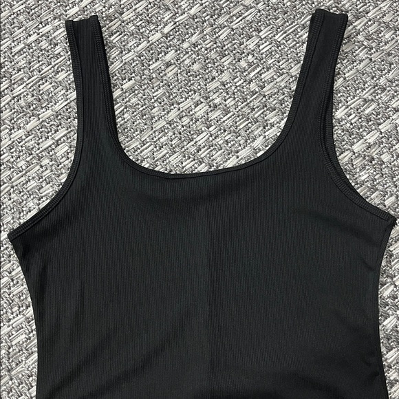 Black Ribbed Bodysuit - Picture 2 of 6